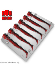 Fishing Soft Bait Multi-cavity Aluminum mold  LongJohn 3 inch 6-cav vol. 1,05 fl oz (31,14 cm^3)  ID V137_6ai from Bugmolds