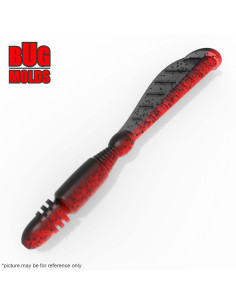 Fishing soft bait mold TigTail 2 inch model ID V239 from Bugmolds