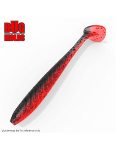 Fishing soft bait mold PulseShad 3,5 inch model ID V1105 from Bugmolds