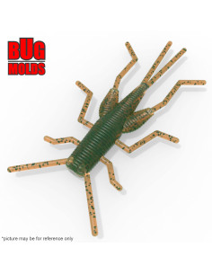 Fishing soft bait mold GrassHopper 3,5 inch model ID B70 from Bugmolds