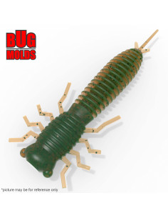 Fishing soft bait mold LarvaFat 3 inch model ID B106 from Bugmolds