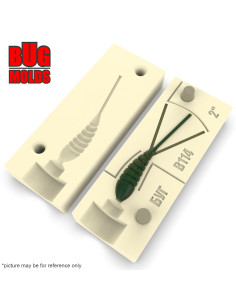 Fishing soft bait mold Gammarus 2 inch model ID B114 from Bugmolds 2