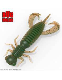 Fishing soft bait mold RageLarva 2,5 inch model ID B136 from Bugmolds
