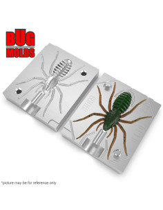 Fishing soft bait mold SpiderBaits 2,5 inch model ID B150 from Bugmolds 2