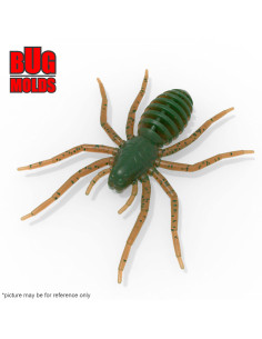 Fishing soft bait mold SpiderBaits 2,1 inch model ID B158 from Bugmolds