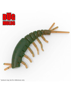 Fishing soft bait mold CaddisflyLarwa 0,4 inch model ID B175 from Bugmolds