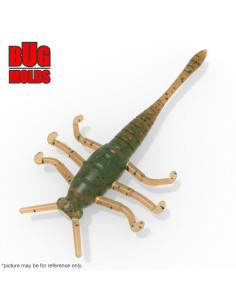 Fishing soft bait mold MayflyTipsy 1 inch model ID B180 from Bugmolds