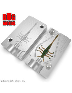 Fishing soft bait mold MayflyTipsy 1 inch model ID B180 from Bugmolds 2