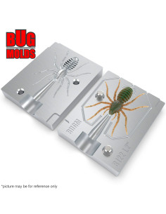 Fishing soft bait mold SpiderBaits 1 inch model ID B185 from Bugmolds 2