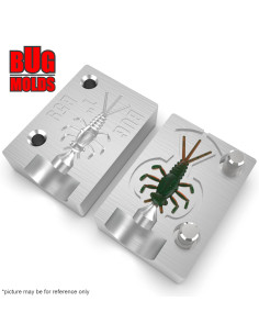 Fishing soft bait mold StoneBug 0,8 inch model ID B186 from Bugmolds 2