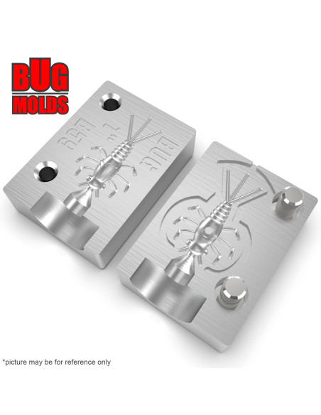 Fishing soft bait mold StoneBug 0,8 inch model ID B186 from Bugmolds