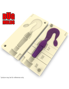Fishing soft bait mold KosadakaVibra 3,5 inch model ID T82 from Bugmolds 2