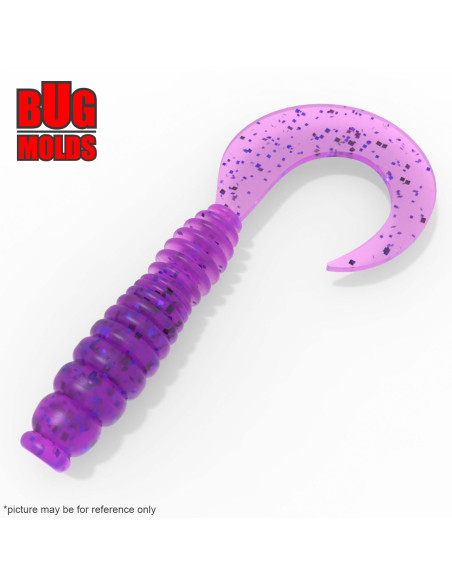 Fishing soft bait mold Pillo 2,2 inch model ID T104 from Bugmolds