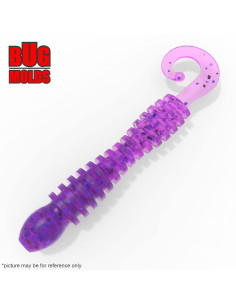 Fishing soft bait mold NewActiveSlug 2 inch model ID T115 from Bugmolds