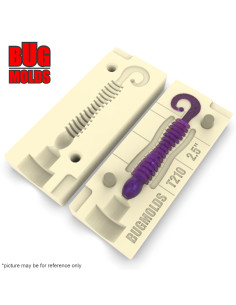 Fishing soft bait mold NewActiveSlug 2 inch model ID T115 from Bugmolds 2