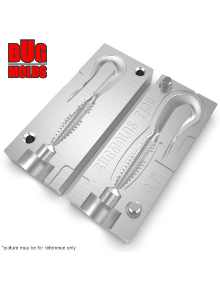 Fishing soft bait mold MadWag 3,7 inch model ID T138 from Bugmolds