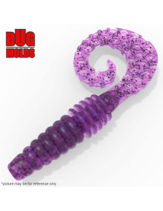 Fishing soft bait mold Viper 2 inch model ID T143 from Bugmolds