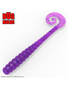 Fishing soft bait mold Vacuum 2,5 inch model ID T146 from Bugmolds