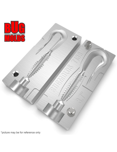 Fishing soft bait mold MadWag 2 inch model ID T173 from Bugmolds