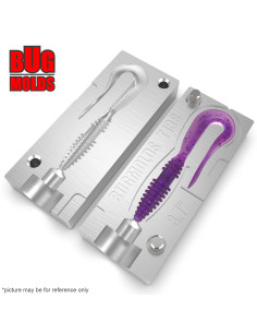 Fishing soft bait mold MadWag 2,2 inch model ID T174 from Bugmolds 2