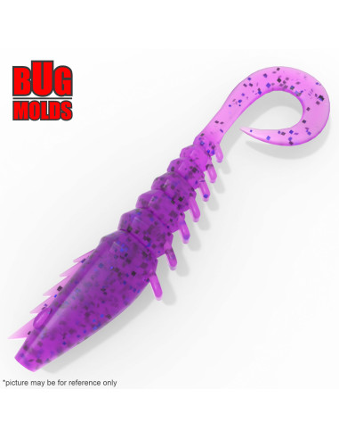 Fishing soft bait mold PrawnWriggler 3,2 inch model ID T240 from Bugmolds
