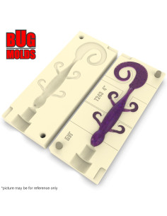 Fishing soft bait mold MudDog 4 inch model ID T243 from Bugmolds 2