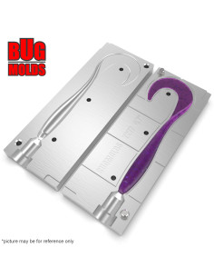 Fishing soft bait mold SlimTail 4,7 inch model ID T277 from Bugmolds 2