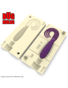 Fishing soft bait mold TripleTail 2 inch model ID T292 from Bugmolds 2