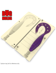 Fishing soft bait mold Sandra 6 inch model ID T328 from Bugmolds 2