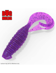 Fishing soft bait mold FlapperGrub 4 inch model ID T350 from Bugmolds