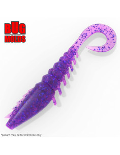 Fishing soft bait mold PrawnWriggler 1,25 inch model ID T380 from Bugmolds