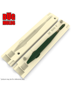 Fishing soft bait mold SuperFluke_FlirtTail 5 inch model ID W346 from Bugmolds 2