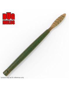 Fishing soft bait mold Quiver 4,5 inch model ID W623 from Bugmolds