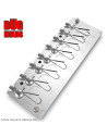 Aluminum CNC Mold Jig Head Round Shape Hook Protection 1-8g 8-cav: 1-2-3-4-5-6-7-8g ID L80