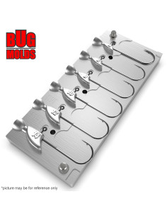 Aluminum CNC Mold Jig Head Boot Shape Model 1 4-14g 6-cav: 4-6-8-10-12-14g ID L157