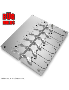 Aluminum CNC Mold Jig Head Boot Shape Model 1 4-14g 6-cav: 4-6-8-10-12-14g ID L157 2