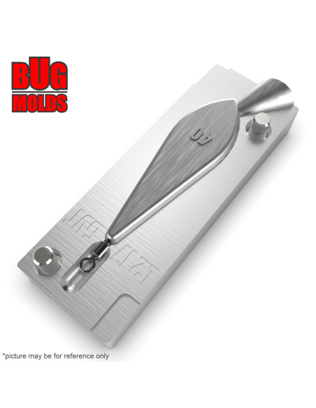 Aluminum CNC Mold Carp Sinker Trilob 40g 1-cav: 40g ID L217