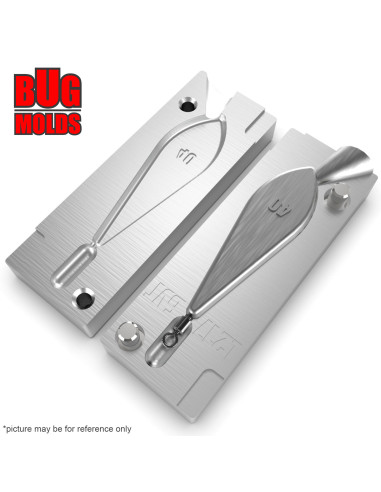 Aluminum CNC Mold Carp Sinker Trilob 40g 1-cav: 40g ID L217