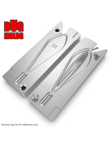 Aluminum CNC Mold Carp Sinker Trilob 60g 1-cav: 60g ID L219