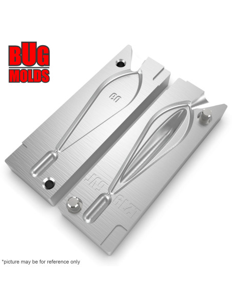 Aluminum CNC Mold Carp Sinker Trilob 60g 1-cav: 60g ID L219