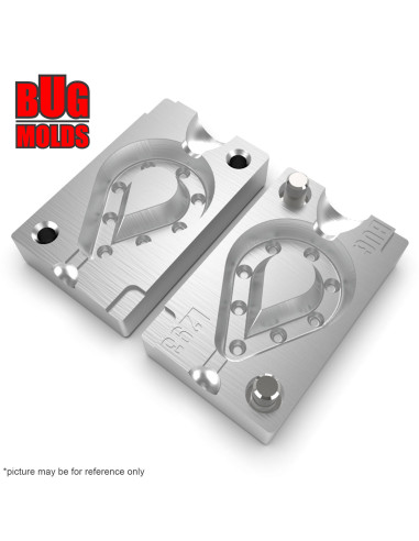 Aluminum CNC Mold Carp Sinker Grippa 60g 1-cav: 60g ID L293