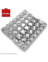 Aluminum CNC Mold InLine Sinker Ball Lead 25-60g 12-cav: 25-25-30-30-35-35-40-40-50-50-60-60g ID L348