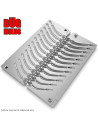 Aluminum CNC Mold Drop Shot Banana Shape 3-13g 12-cav: 3-3-5-5-7-7-9-9-11-11-13-13g ID L351