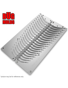 Aluminum CNC Mold Drop Shot Banana Shape 5-45g 20-cav: 5-6-8-10-12-14-16-18-20-22-24-26-28-30-32-34-36-38-40-45g ID L377 2