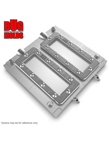 Aluminum CNC Mold Carp Sinker Ramka 180-200g 2-cav: 180-200g ID L388