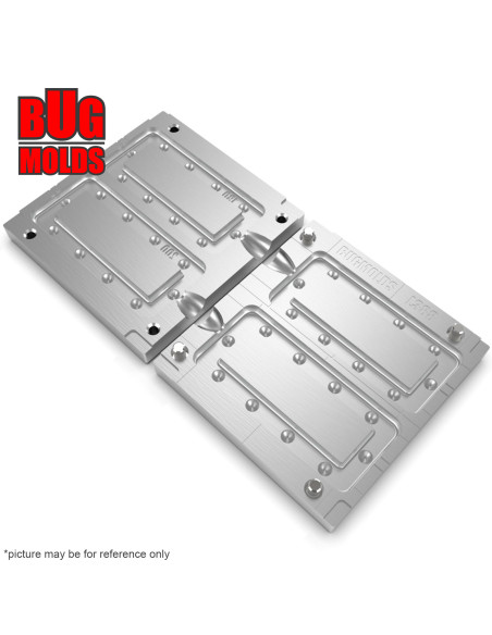 Aluminum CNC Mold Carp Sinker Ramka 180-200g 2-cav: 180-200g ID L388