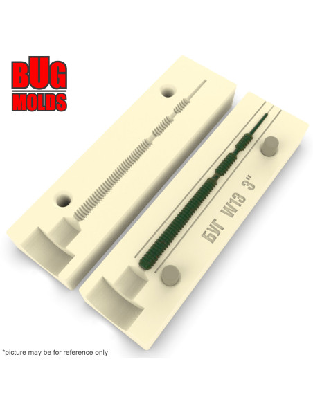 Fishing soft bait mold MebaruBushi 2 inch model ID W03 from Bugmolds