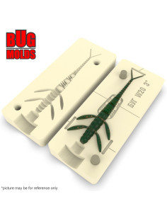 Fishing soft bait mold Flit 3 inch model ID W20 from Bugmolds 2