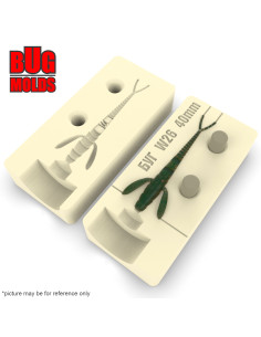 Fishing soft bait mold Flit 1,5 inch model ID W26 from Bugmolds 2