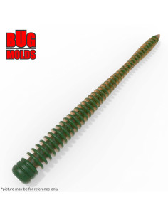 Fishing soft bait mold CruelLeech 3 inch model ID W52 from Bugmolds